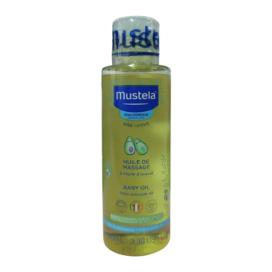 Mustela Baby Oil with Avocado Oil, 100 ml / 3.38 oz