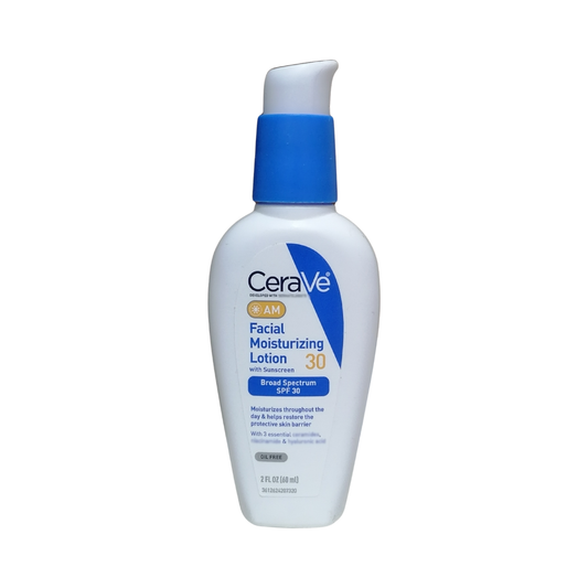 CeraVe AM Facial Moisturizing Lotion with Sunscreen SPF 30, 2 oz / 60 ml
