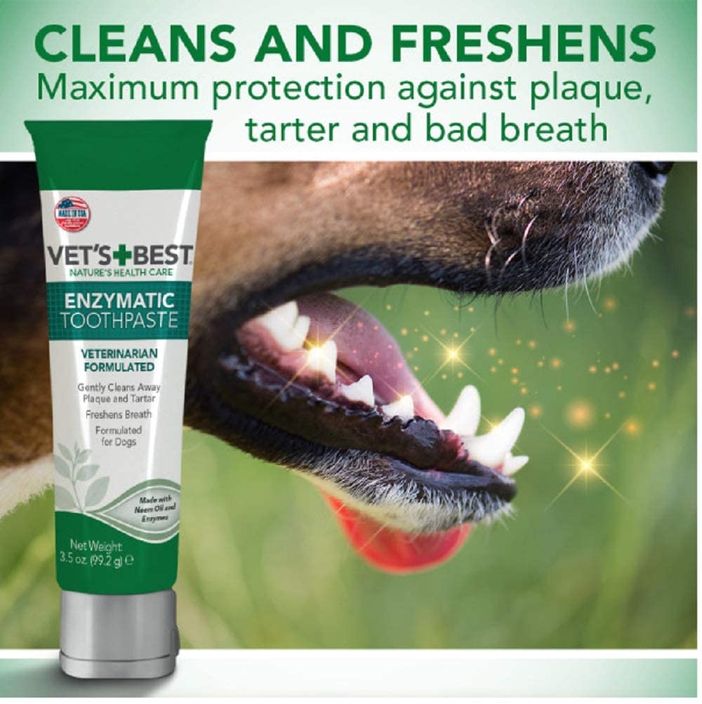 Vet’s Best Enzymatic Toothpaste Veterinarian Formulated for Dogs, 3.5 oz. / 99.2g