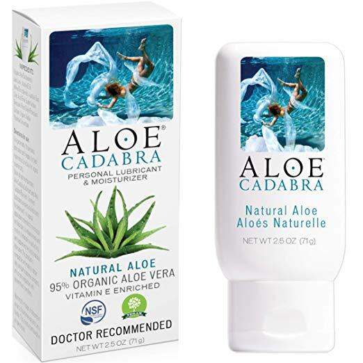 Aloe Cadabra Natural Personal Lubricant & Moisturizer 2.5 oz / 71g (Natural - Original Aloe)