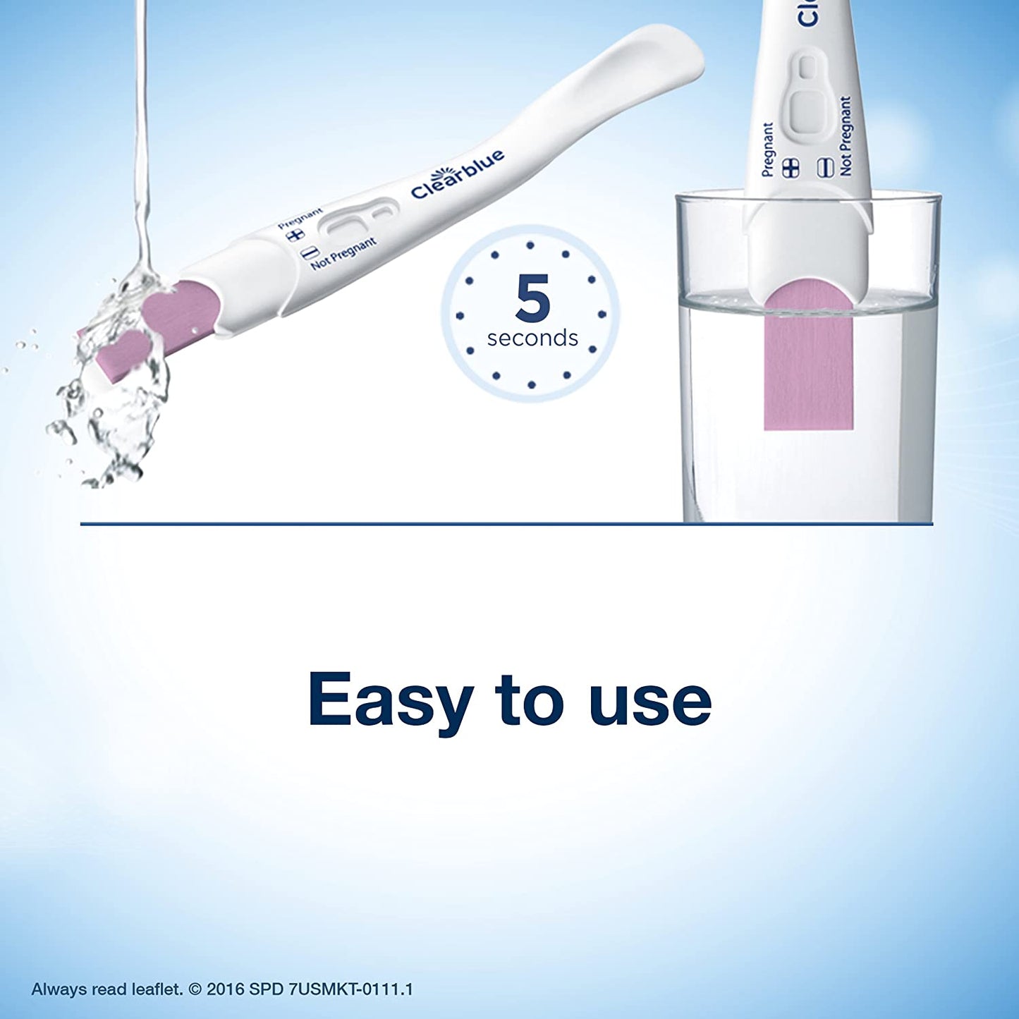 Clearblue Rapid Detection Pregnancy Test, 2 Tests NO BOX