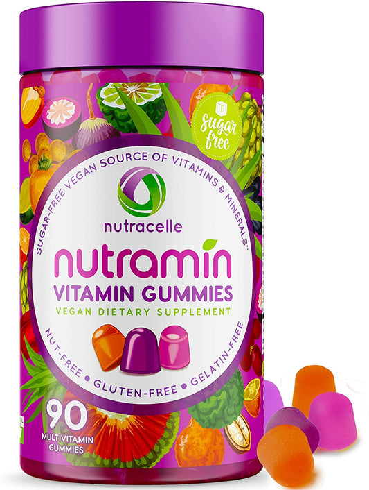 Nutracelle Nutramin Daily Vegan Multivitamin Gummies For Immunity 90 Gummies PACKAGING MAY VARY