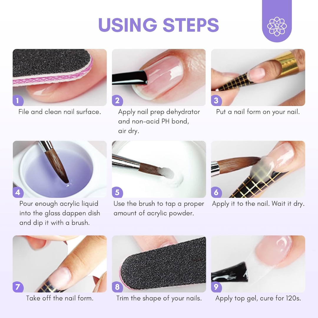 Saviland Excelsior Nails Art Acrylic Nail Kit Ema Monomer