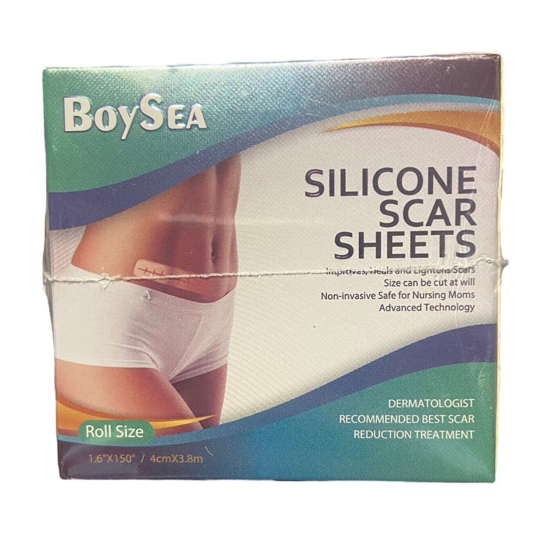 BoySea Silicone Scar Sheets Roll Size 1.6" x 150" / 4cmX3.8cm