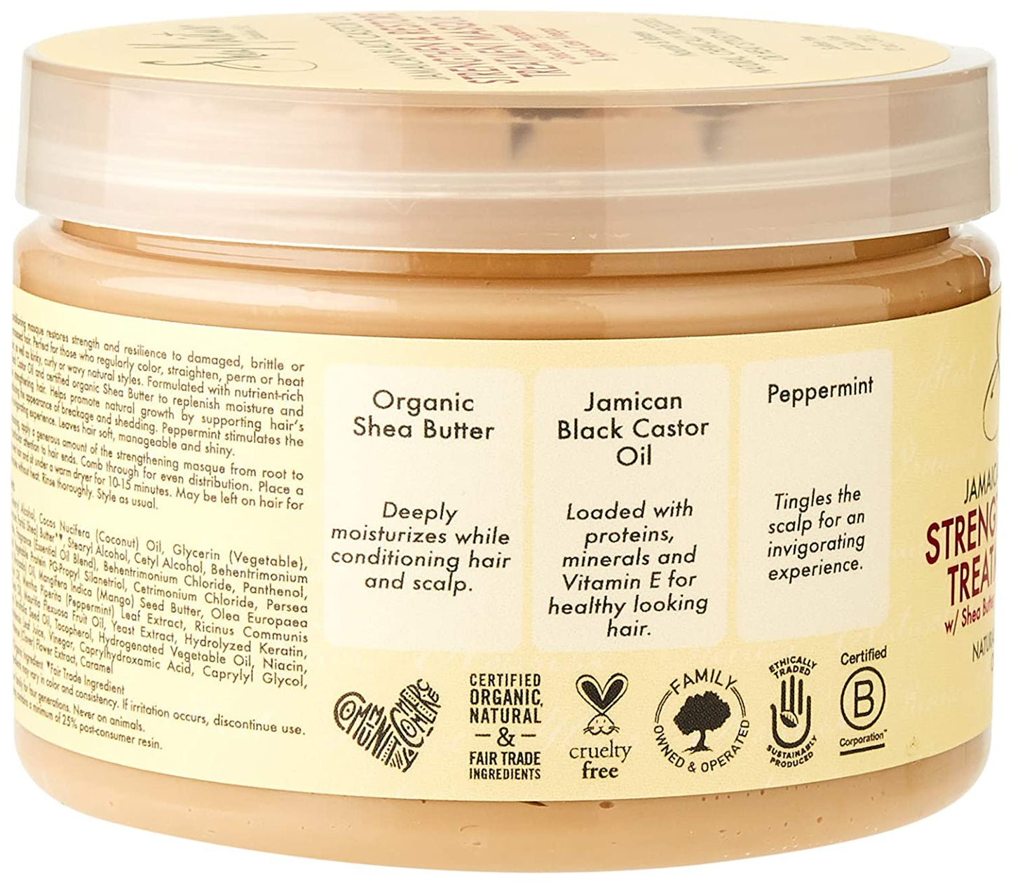 Shea Moisture Jamaican Black Castor Oil Strengthen-Grow & Restore Treatment Masque 12oz