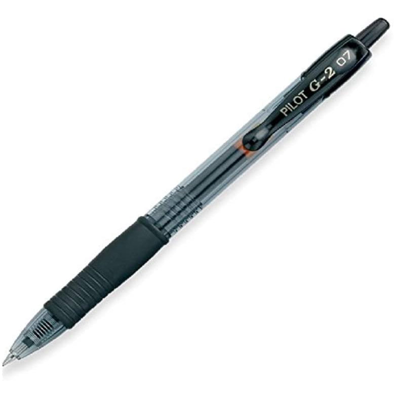 PILOT G2 Premium Refillable & Retractable Rolling Ball Gel Pens, Fine Point, Black Ink, 12 Count
