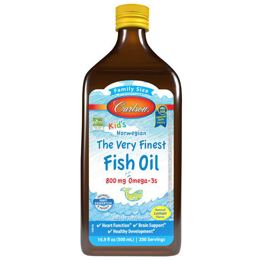 Carlson Kid's The Very Finest Fish Oil 800mg Omega-3s - 16.9oz (500ml)