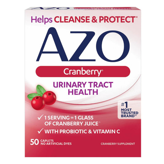 AZO Cranberry Urinary Tract Health Supplement, 50 Caplets