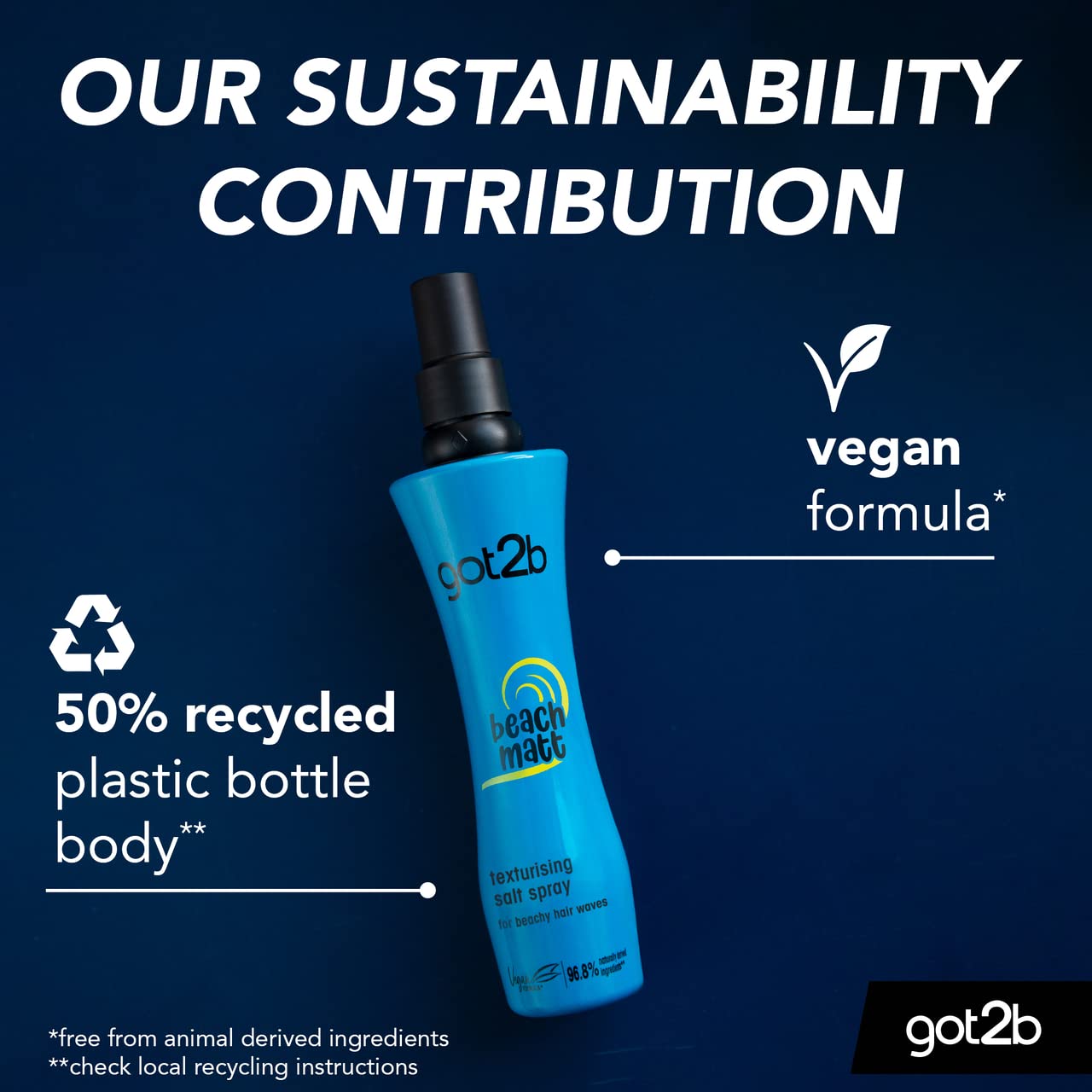 Schwarzkopf & Henkel Got2b Beach Matt Texturising Salt Spray, 200 ml