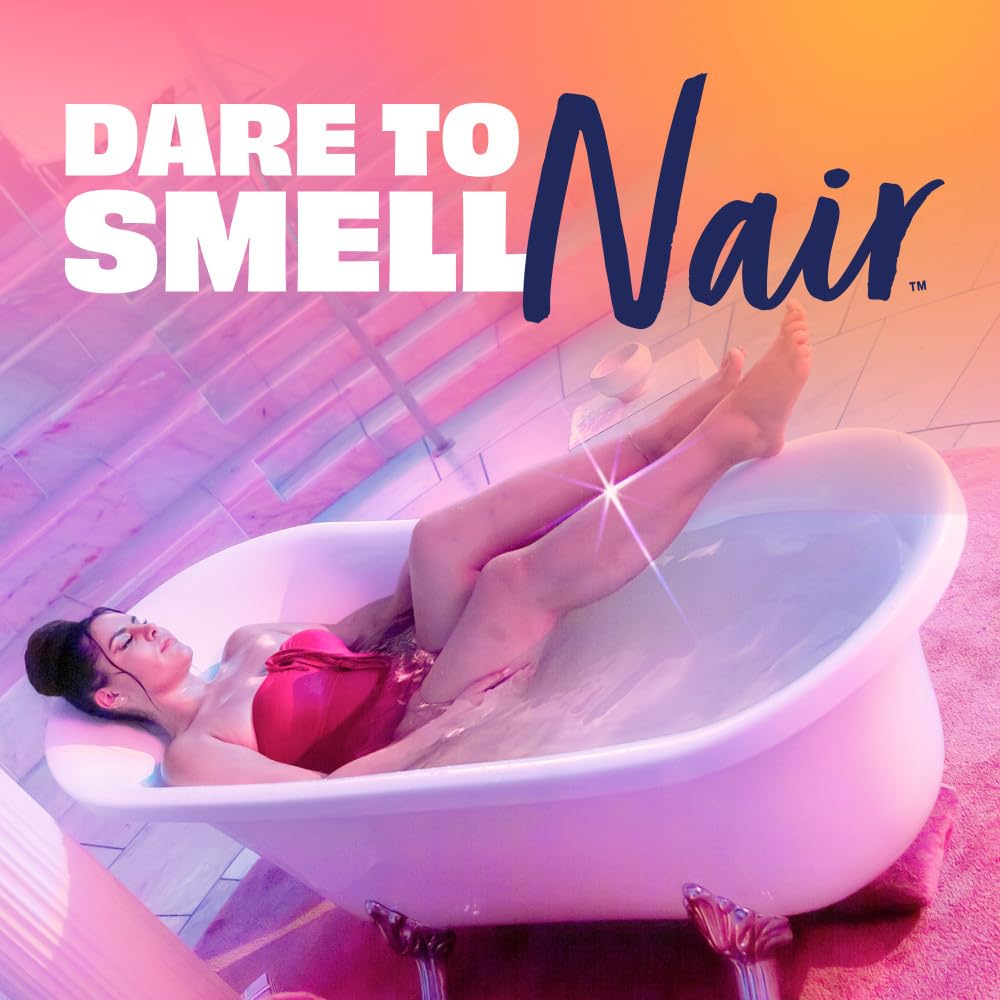 Nair Sensitive Shower Cream Hair Remover With Natural Coconut Oil & Vitamin E, 340 g / 12 oz