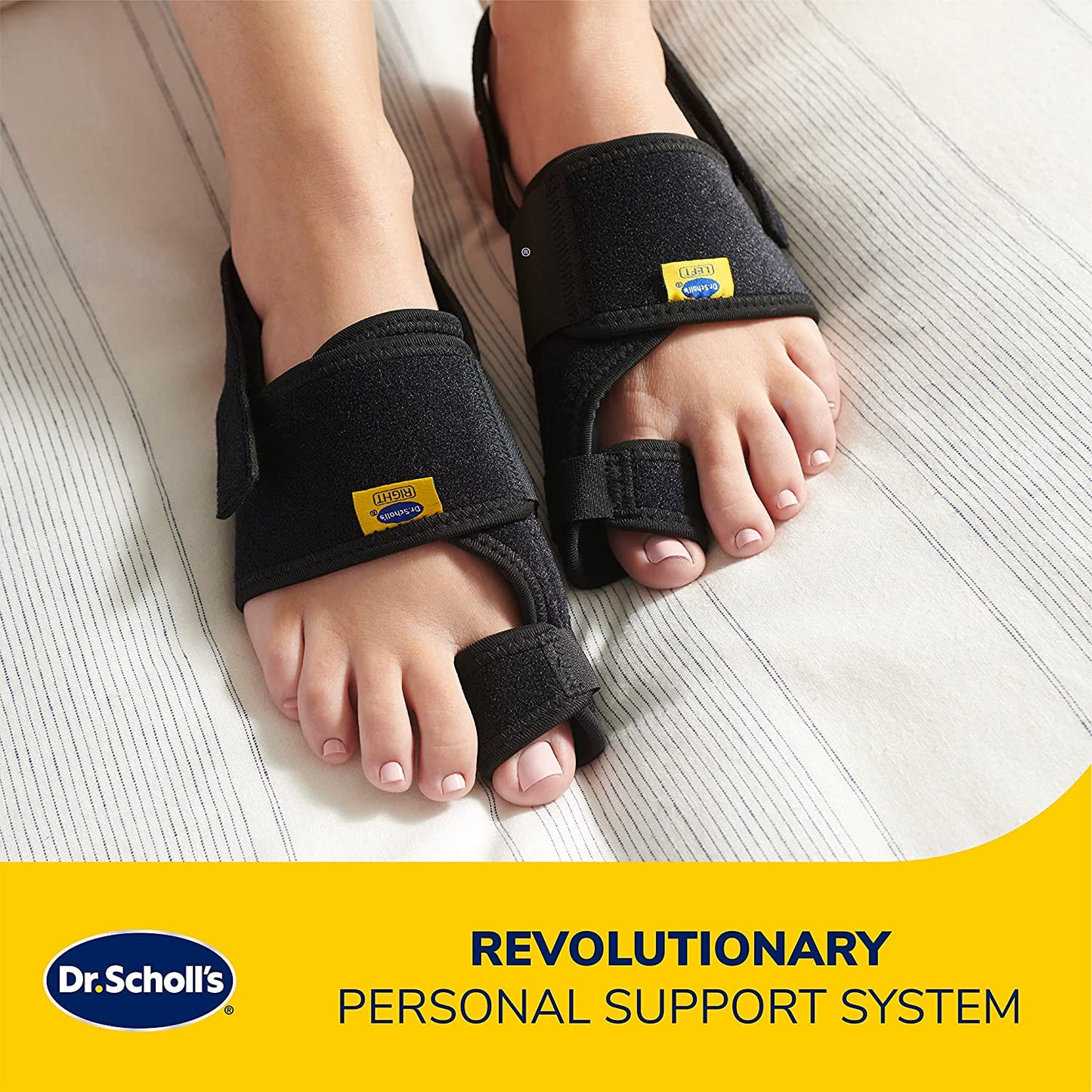 Dr. Scholl's Bunion Relief & Toe Corrector Massaging Gel Sprint Bunion Support Set - 1 Pair