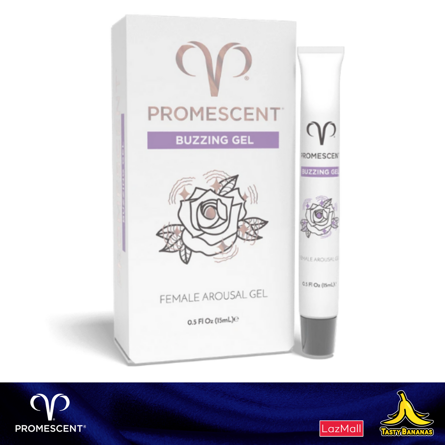 Promescent Buzzing Female Arousal Gel, 0.5 fl.oz / 15 ml