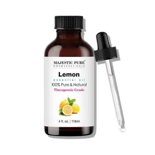 Majestic Pure Lemon Essential Oil for Aromatherapy 4 oz