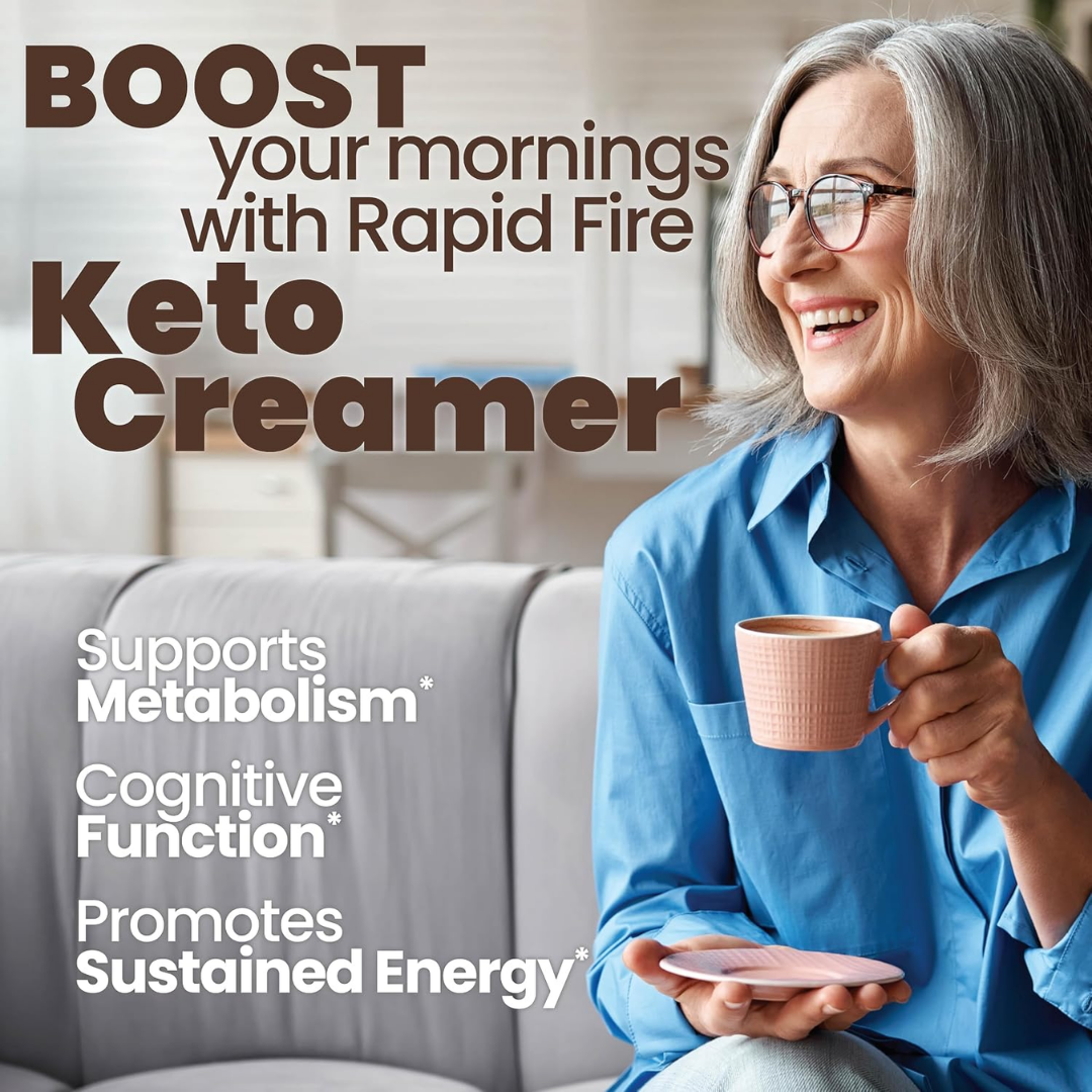 RapidFire Keto Creamer Original Flavor Powder, 8.5 oz / 240 g