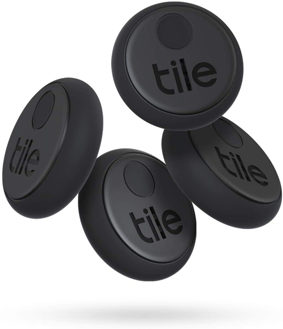 Tile Sticker 2020 Small, Adhesive Bluetooth Tracker, Item Locator and Finder, 4 Pack