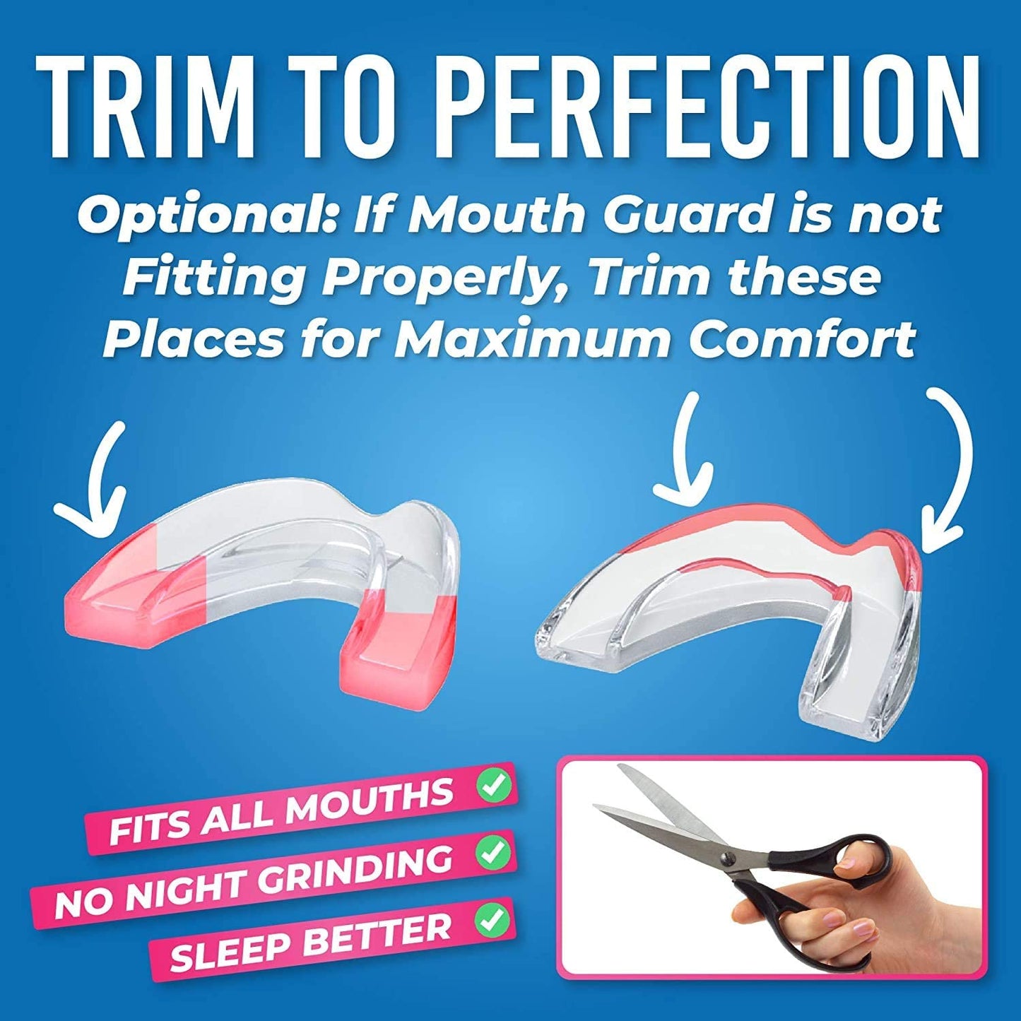 Honeybull Professional Mouth Guard For Teeth Grinding - 6 Pack
