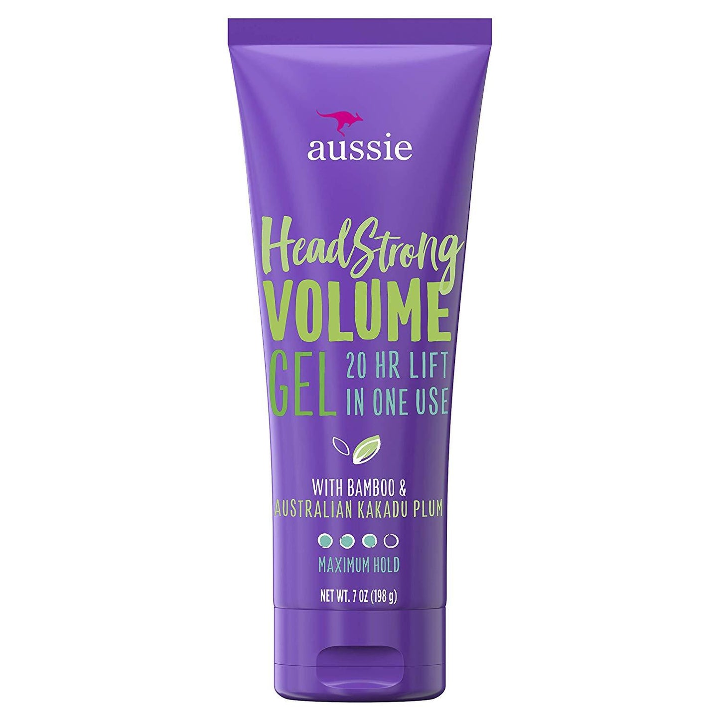 Aussie Headstrong Volume Gel with Bamboo & Australian Kakadu Plum, Maximum Hold 7 oz (198 g)