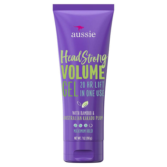 Aussie Headstrong Volume Gel with Bamboo & Australian Kakadu Plum, Maximum Hold 7 oz (198 g)