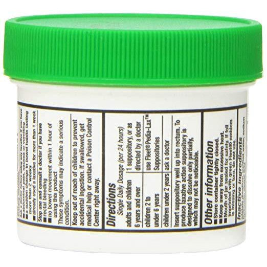 Fleet Laxative Glycerin Suppositories 12 Adult Suppositories