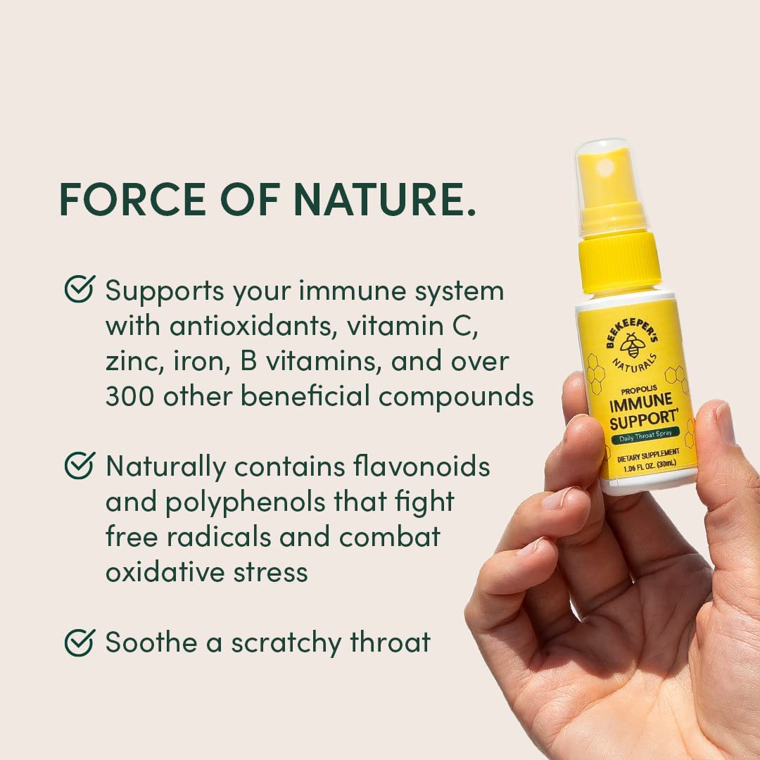 Beekeeper's Naturals Propolis Throat Spray, 30 ml