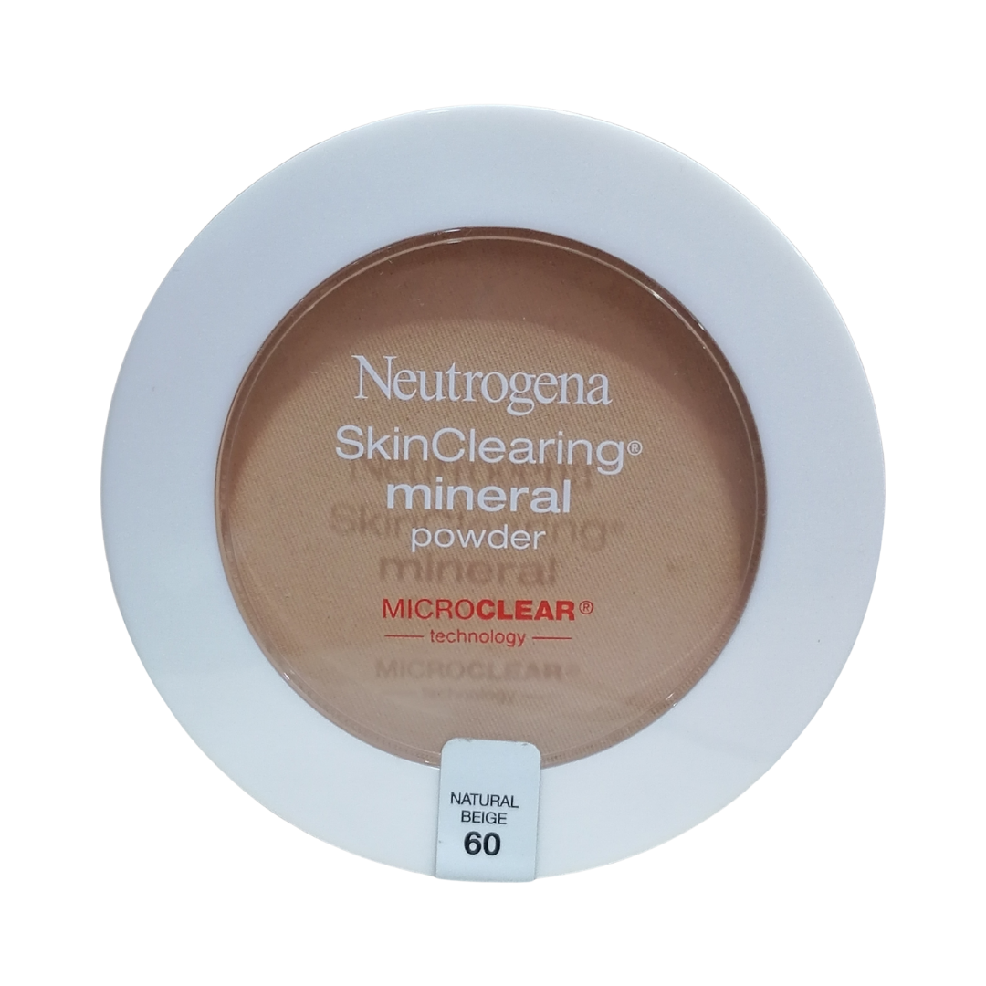 Neutrogena SkinClearing Mineral Powder Natural Beige 60, 0.38 oz / 11 g