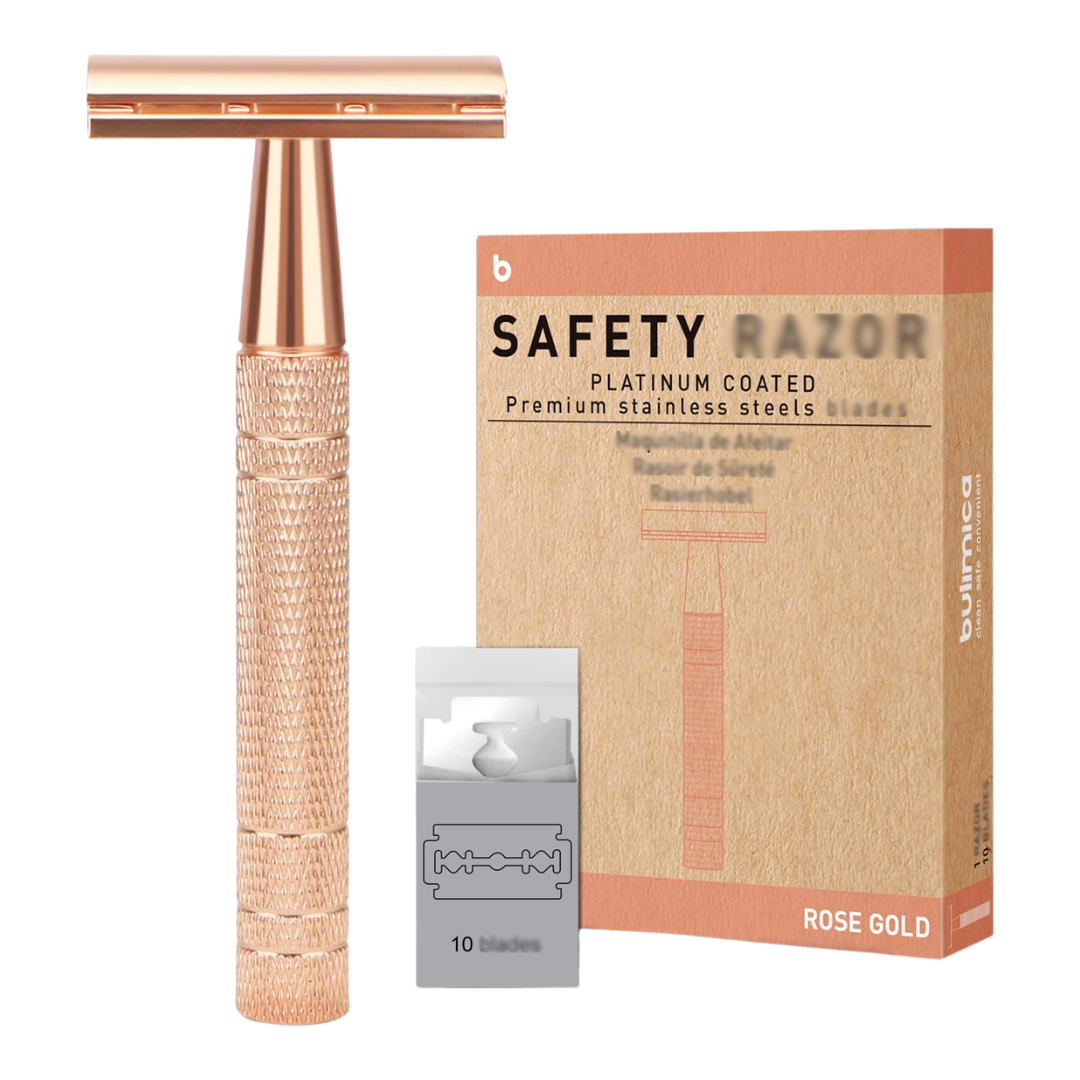 Bulimica Safety Razor with 10 Platinum-Coated Stainless Steel Blades