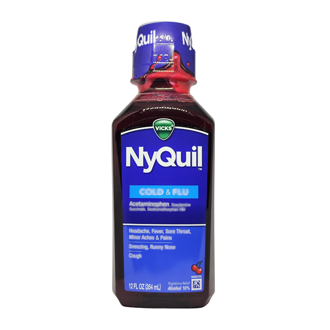 Vicks NyQuil Nighttime Liquid, 12 fl. oz. / 354 ml