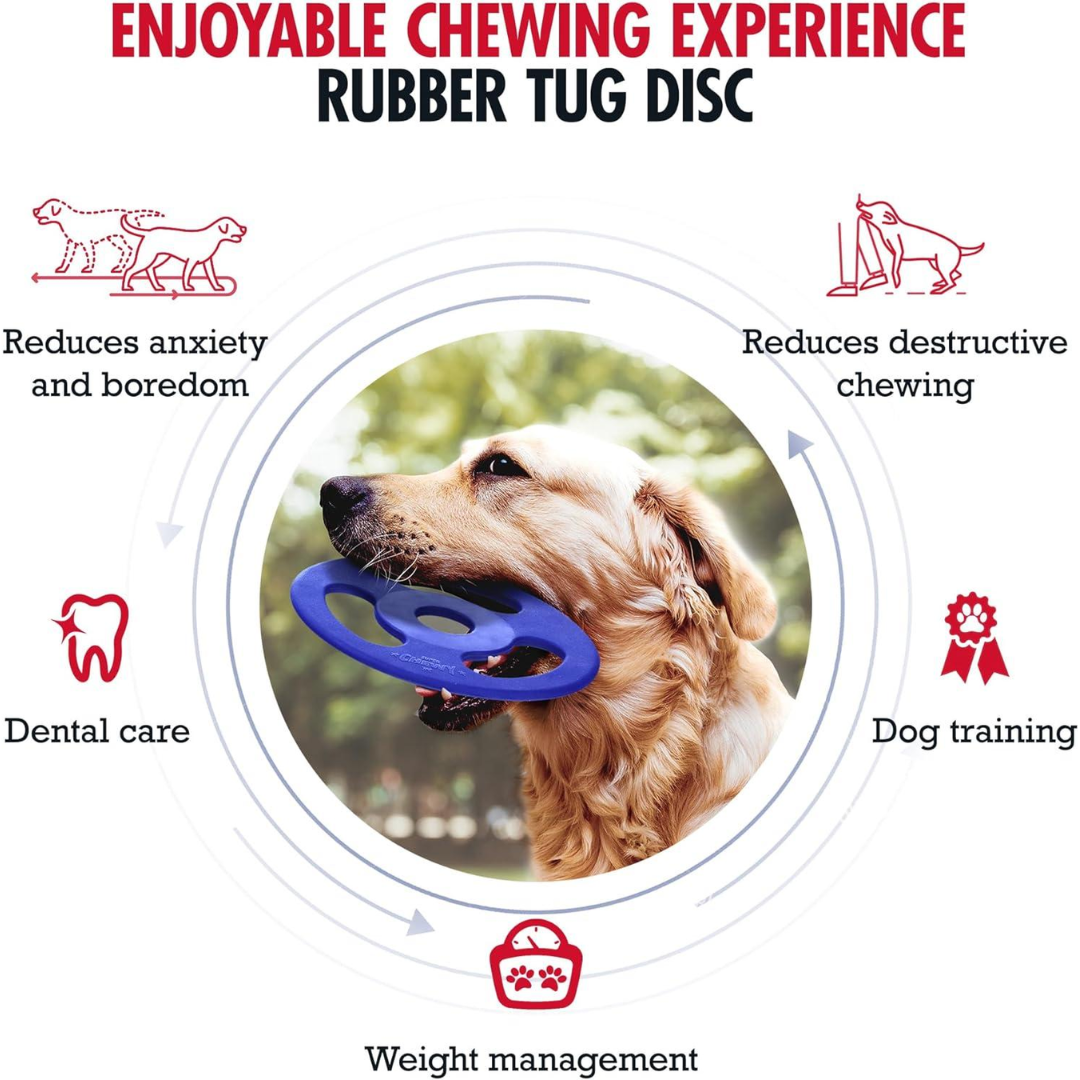 Super Chewy Tough Flying Disc for Medium and Large Dogs