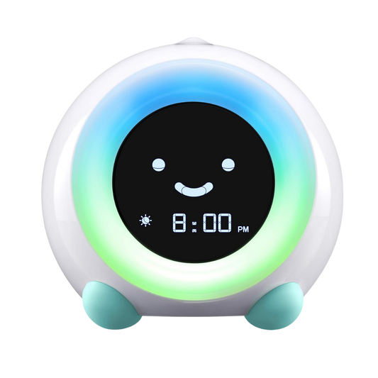 LittleHippo Children's Sleep Trainer, Night Light and Sound Machine, Arctic Blue