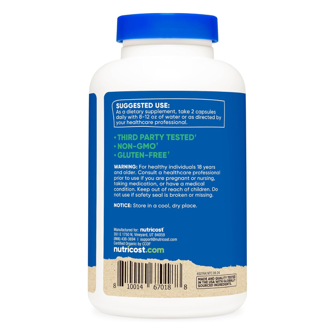 Nutricost Shiitake Mushroom 1000mg Supplement 180 Capsules