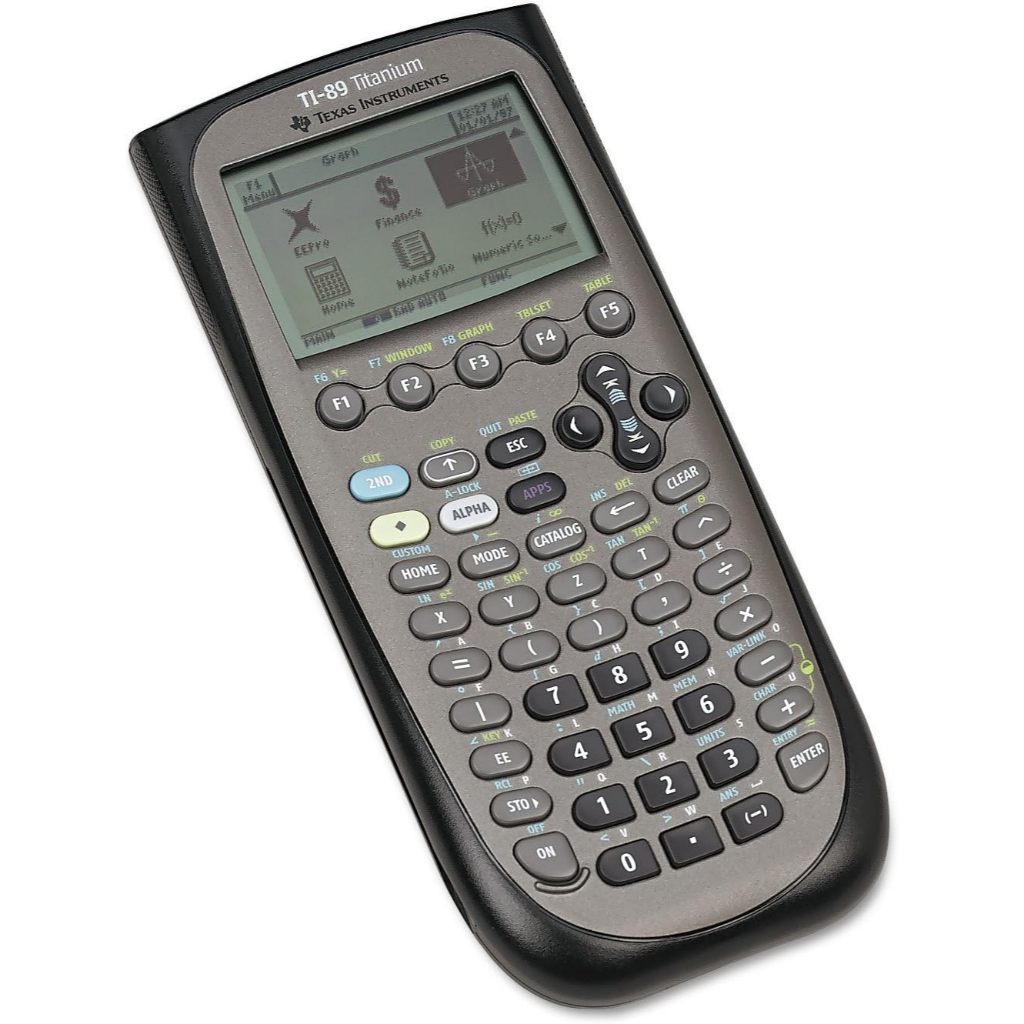 Texas TI-89 Titanium CAS Graphing Calculator Permitted SAT and AP, 1Qty Packaging May Vary