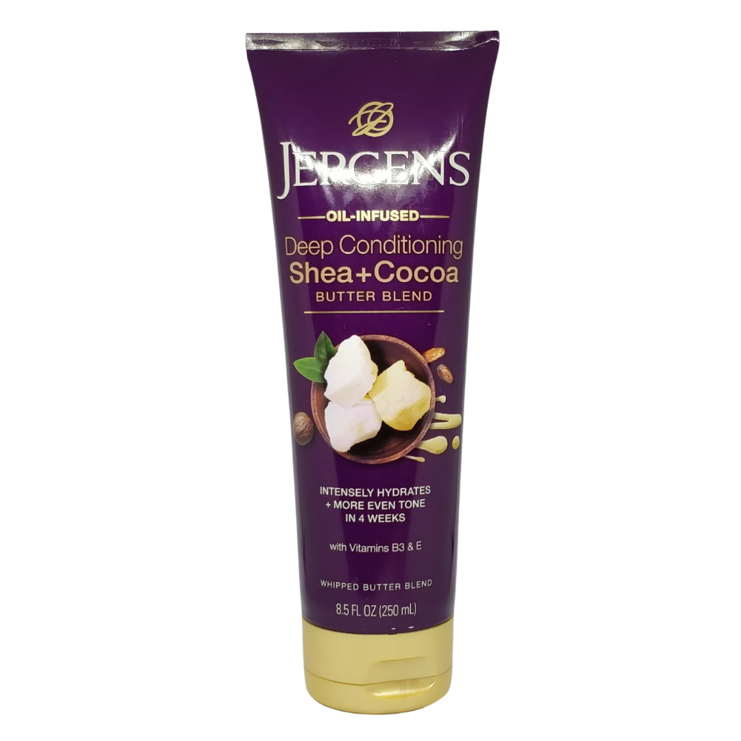 Jergens Oil-Infused Deep Conditioning Shea + Cocoa Butter Blend, 8.5 oz / 250 ml