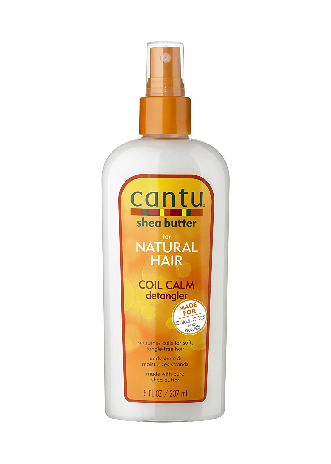 Cantu Shea Butter for Natural Hair Coil Calm Detangler, 8 fl.oz / 237ml PACKAGING MAY VARY