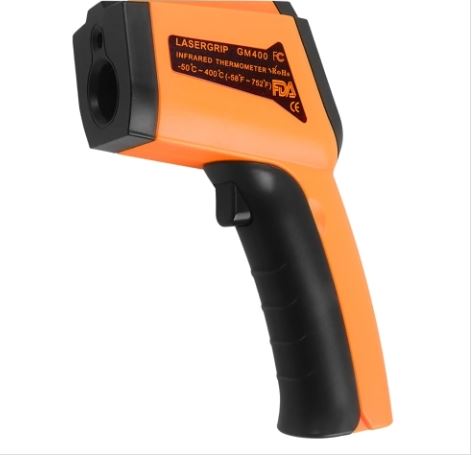 GM400 Portable Non-Contact Digital Infrared Thermometer (Orange)