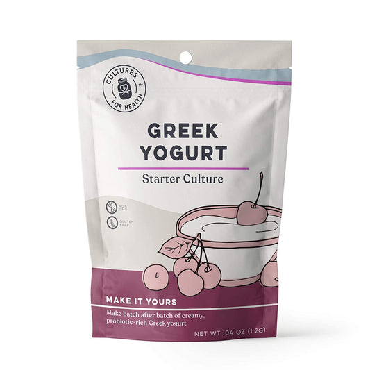 Cultures for Health Greek Yogurt Starter Culture, Non GMO, Gluten Free .04 oz (1.2 g)