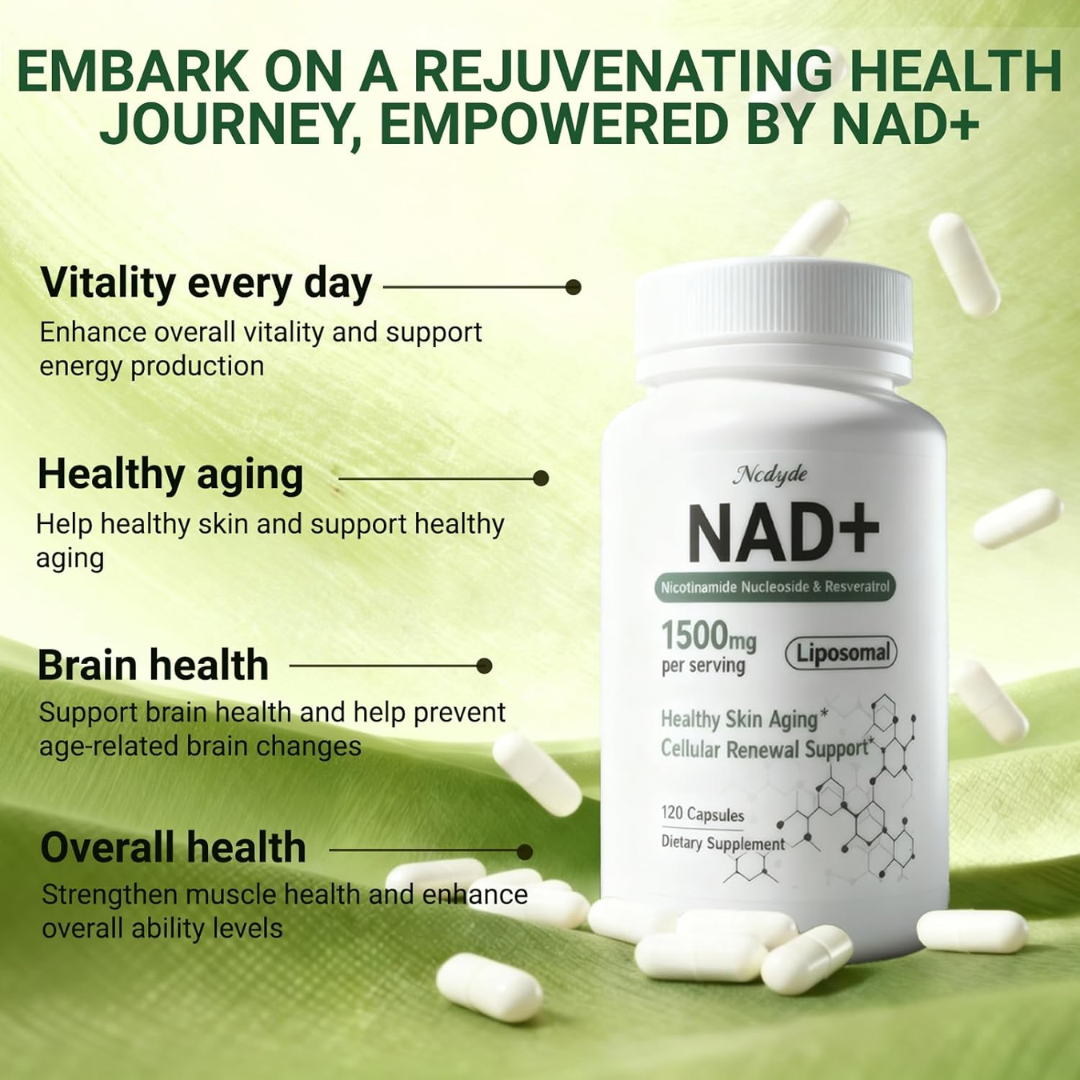 Ncduyde NAD+ Liposomal 1,500 mg, 120 Capsules