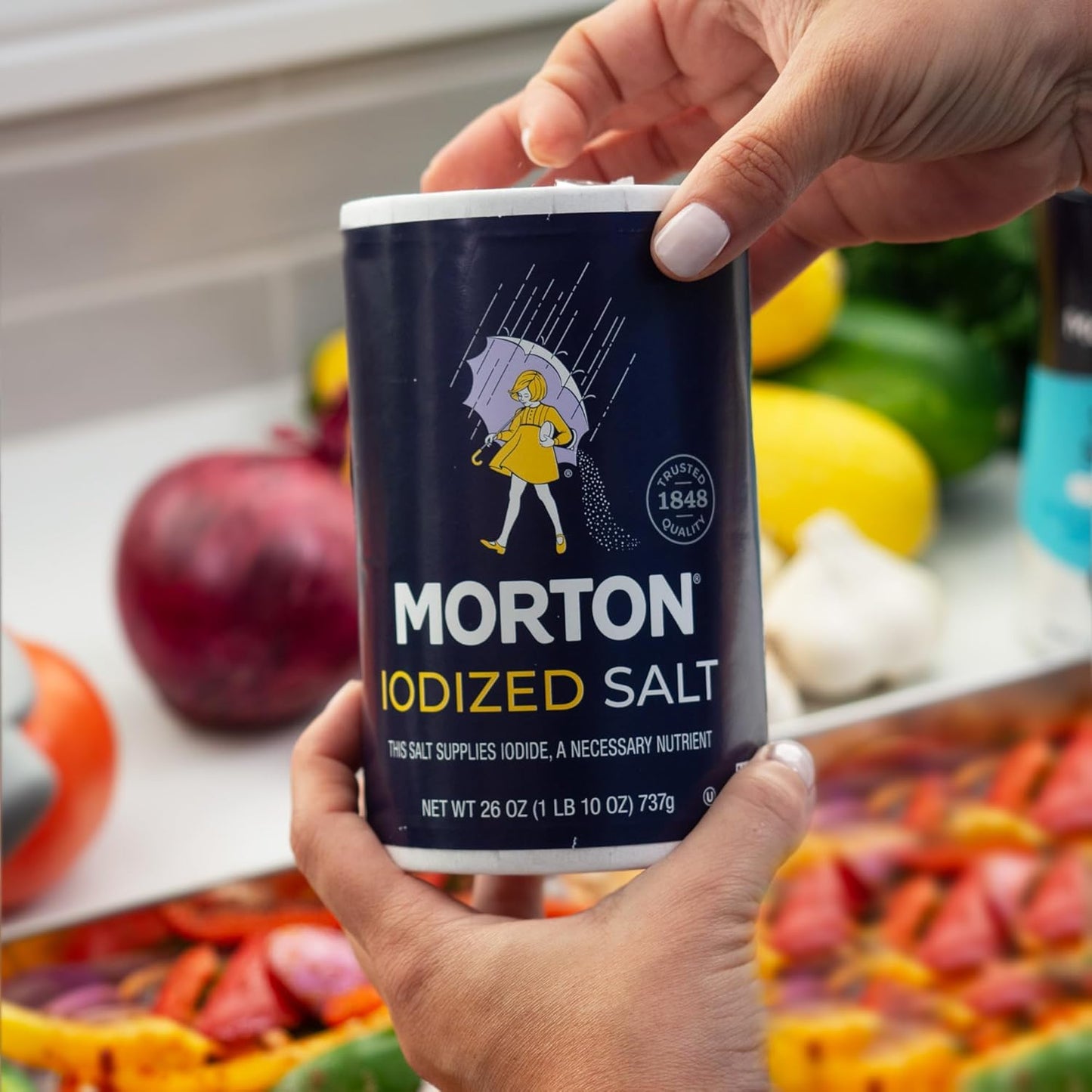 Morton Iodized Salt All - Purpose Perfect For Cooking & Table Use, 737 g / 26 oz