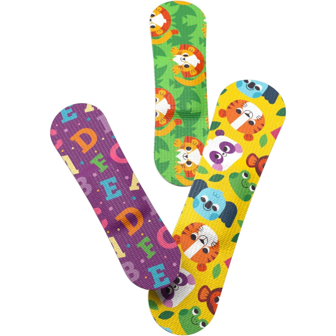 Welly Flex Fabric Bandages Assorted, 48 Count (WLY1124)
