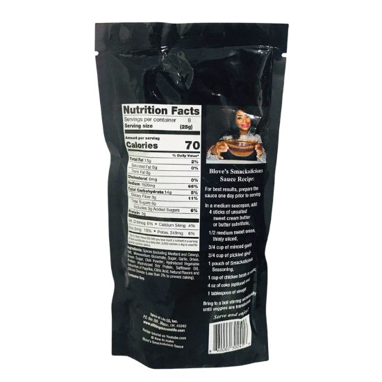 Blove's Smackalicious Sauce Seasoning Mix (Mild), 7.04 oz. / 199.6 g