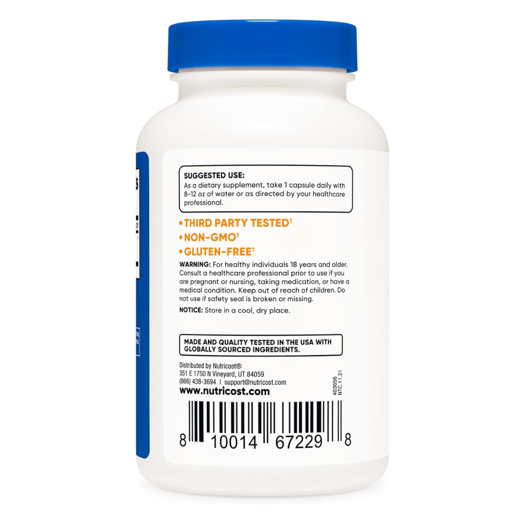 Nutricost Gotu Kola 500mg Supplement 180 Capsules