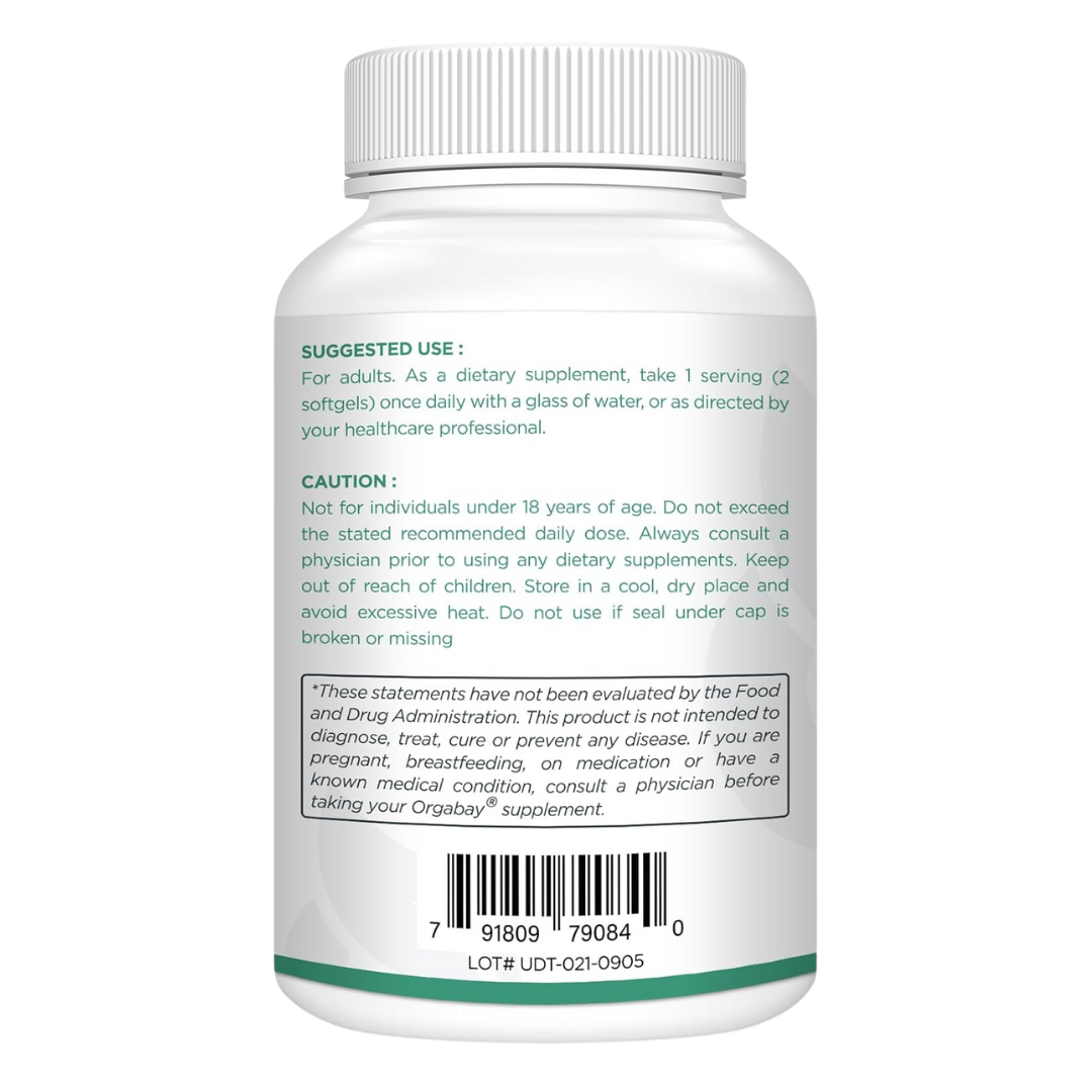 Orgabay Liposomal Nicotinamide Riboside 2000mg Supplement 60 Softgels