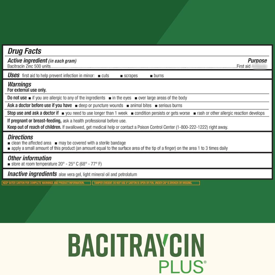 Bacitraycin Plus Original Ointment 1 oz / 28g