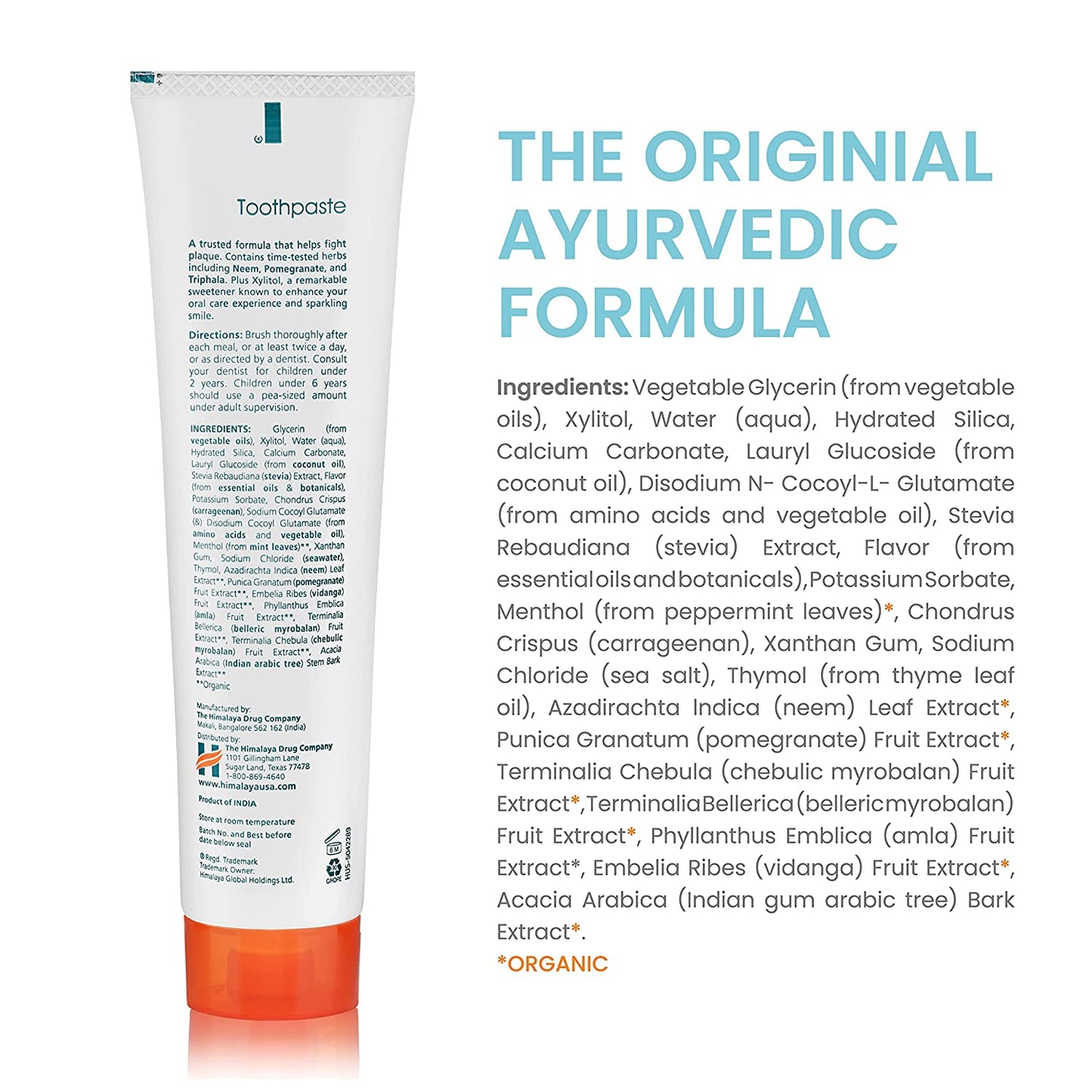 Himalaya Botanique Toothpaste Neem Pomegranate Herbal Mint Flavor 150g