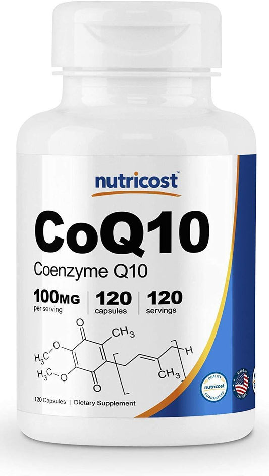 Nutricost CoQ10 100mg, 120 Servings - High Absorption Coenzyme Q10 (120 Capsules)