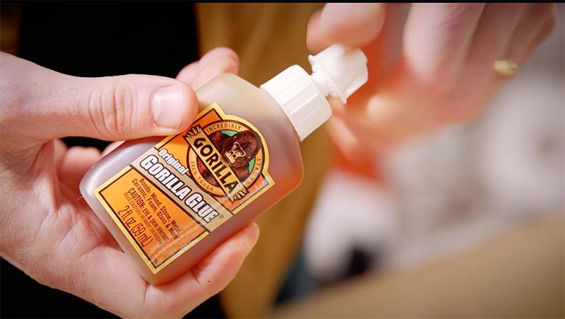 Gorilla Original Gorilla Glue, Waterproof Polyurethane Glue, 2 ounce Bottle, Brown