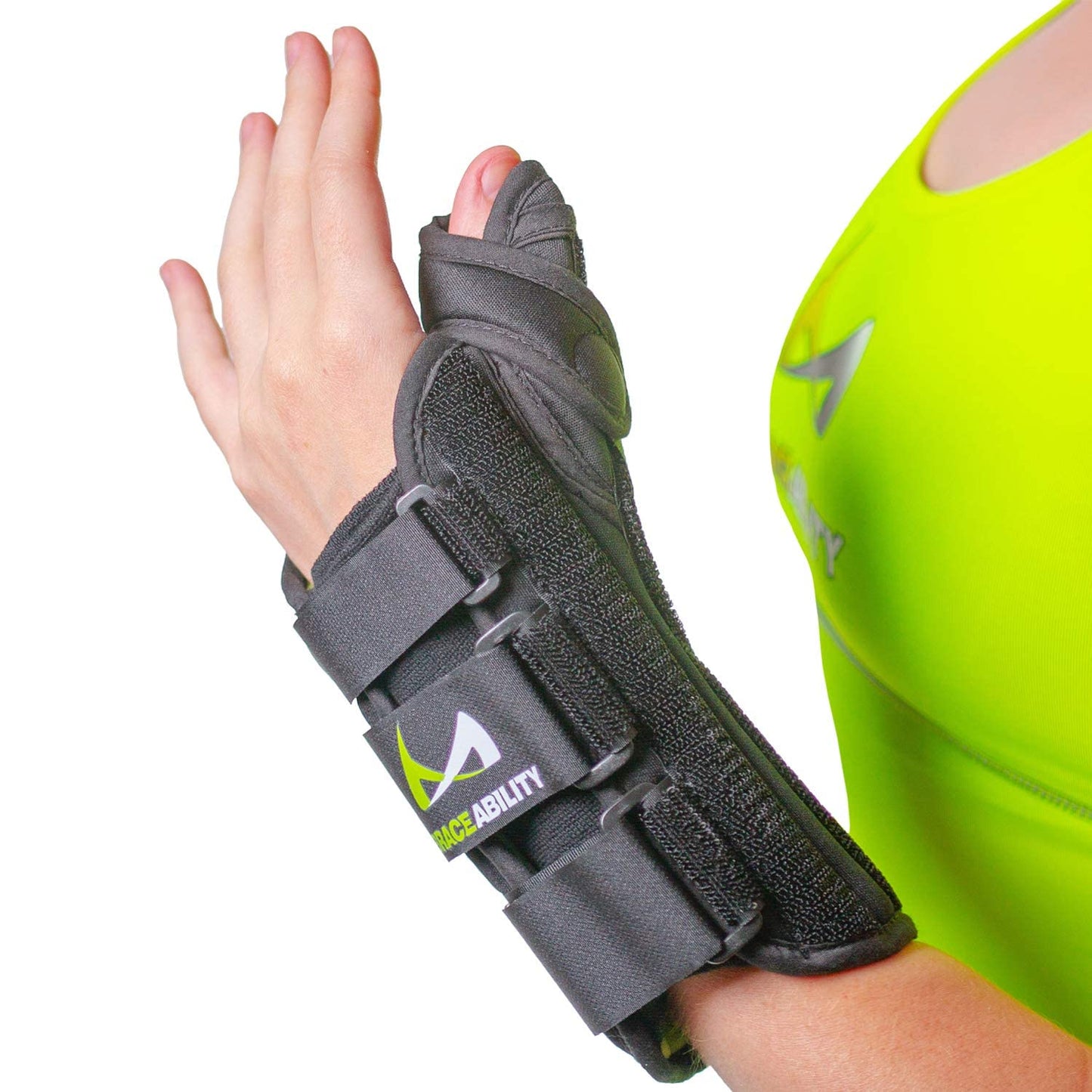 BraceAbility Thumb & Wrist Spica Splint (Right Hand) (1 Count)