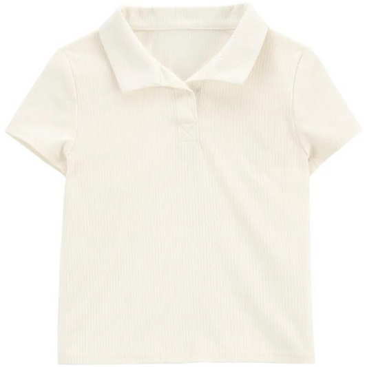 Carters Plain Baby Ivory Shirt Size: 6-7 Months Old