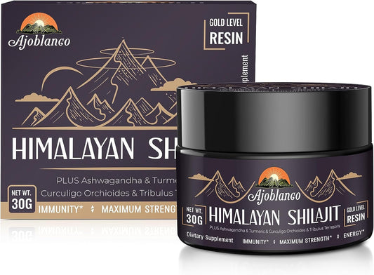 Ajoblanco Himalayan Shilajit Gold Level Resin Plus Turmeric 30g