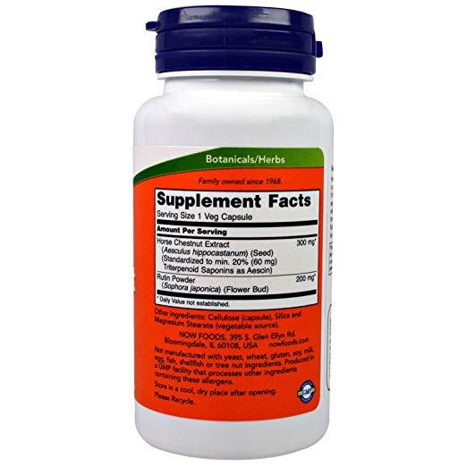 Now Foods Horse Chestnut 300mg (90 Veggie Capsules)