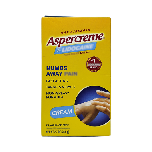 Aspercreme Max Strength Relief Cream, 2.7 oz / 76.5 g